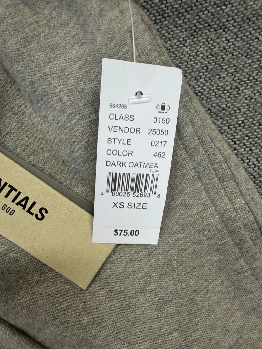 Essentials Men’s Heather Gray Shorts Set - Taupe/Beige - Picture 5 of 6